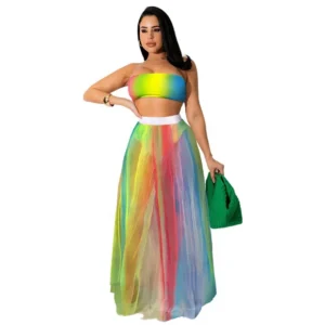 S31 Wholesale Soft and Durable Multi-color Stretch Mesh Digital Printing Fabric Dress Fabric - 100% Polyester, 60 gsm, 142...