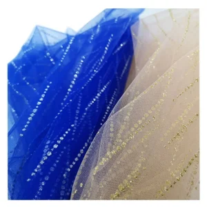 SG17 Custom Bridal Wedding Glitter Tulle Sparkle Glitter Tulle Mesh Fabric - 100% Polyester, 30 gsm, 155 CM, Mesh, Knitted...