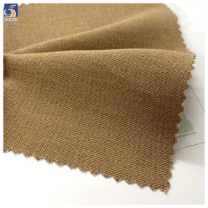 SL-1376 High Quality 280g Textured Thickened TR Cat Eye Polyester Viscose Spandex Stretch Suiting Khaki TR Fabric for Blazer...