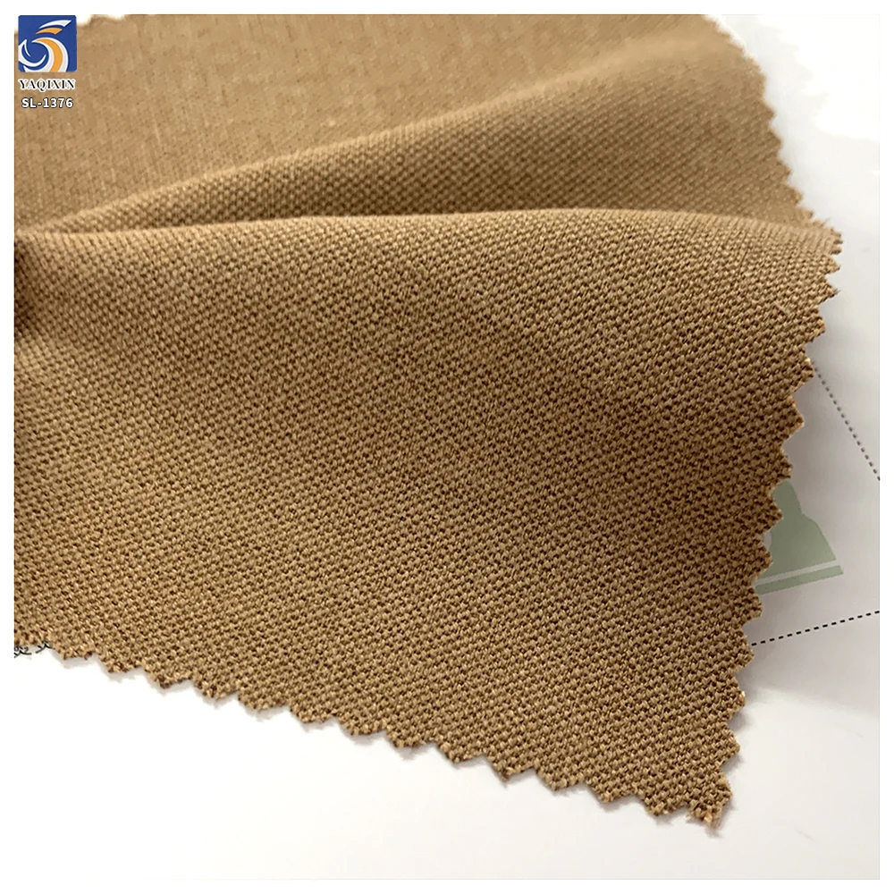 SL-1376 High Quality 280g Textured Thickened TR Cat Eye Polyester Viscose Spandex Stretch Suiting Khaki TR Fabric for Blazer...