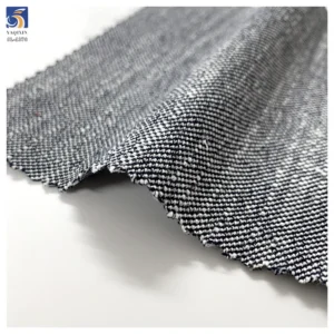 SL-1378 Fashion 320gsm Heavyweight Tweed Poly Linen Spandex Blend Suit Fabric 150cm Textured for Women's Suit Skirt - 100%...
