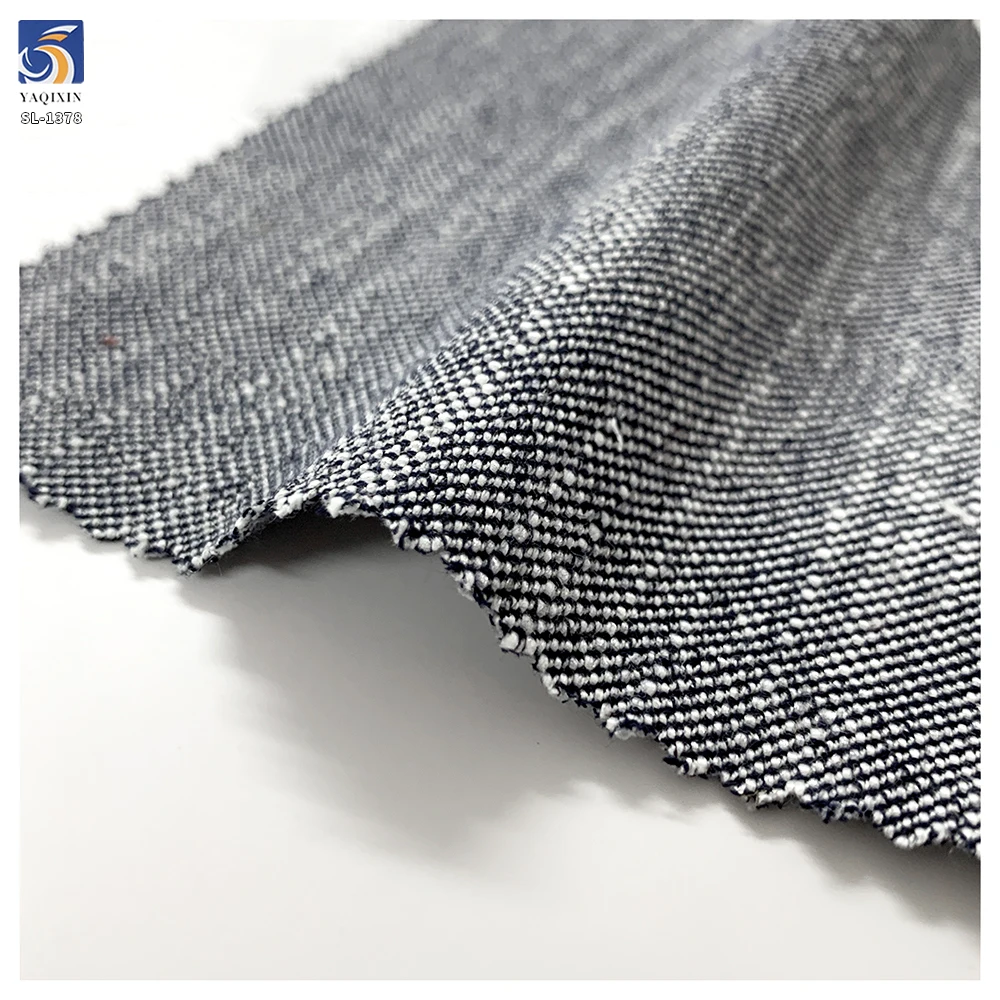 SL-1378 Fashion 320gsm Heavyweight Tweed Poly Linen Spandex Blend Suit Fabric 150cm Textured for Women's Suit Skirt - 100%...