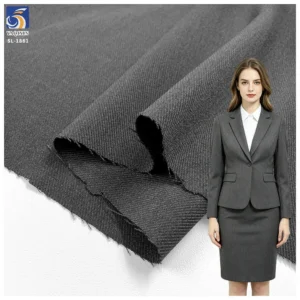 SL-1861 Wholesale 280G 94% Polyester 6% Spandex Blend Stretch Suiting Fabric 150cm for Office Uniforms