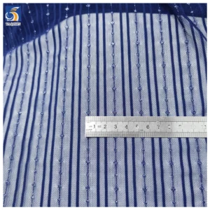 Silver Thread Glitter Striped Jacquard Mesh Fabric 90%Nylon 10%Spandex 4 Way Stretch Mesh Lace Fabric - 100% Nylon, 90 gsm...