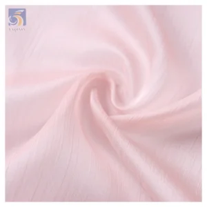Stock Lot 100% Polyester Crepe Fabric 30D Silk Stripe Wrinkle Crinkle Chiffon Crepe Fabrics for Curtains Clothing - 100%...