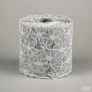 YX463 New Design Milk Silk Lace Water Soluble Lace Fabric Hollow White Lace Fabric for Clothing Wedding Dress