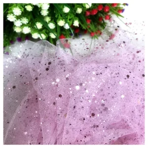 Wholesale 100% Polyester Diamond Mesh Fabric Hard Tulle Sparkly Sequin Fabric - 100% Polyester, 30 gsm, 155 CM, Mesh...