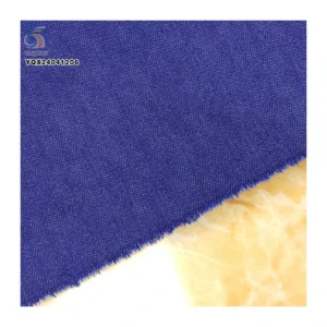 Wholesale Distressed Faded Denim Fabric Breathable Soft 210gsm 80% Cotton 20% Polyester Vintage Denim Jeans Fabric - Cotton...