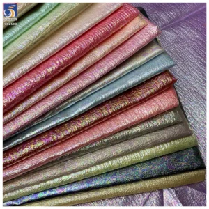 Wholesale Prices Polyester Shiny Sheer Bubble Organza Fabric Roll Metallic Glossy Iridescent Organza Colors Fabric - 100%...