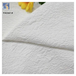 Wholesale Salt Shrink Composite Embossed Jacquard Dress Wrinkle Chiffon Fabric Viscose/Polyester Seersucker Crepe Fabric...