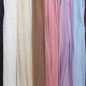 Wholesale Stretch Nude Fabric lightning Mesh Added Diamond Craft Suitable for Underwear Shirts - Spandex, Polyester, 130...