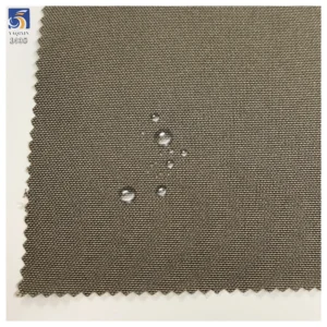 Y-103 Customized Price 170g Beige 100% Polyester Large Oxford Antistatic Waterproof Fabric for Men Windbreaker Jacket - 100%...