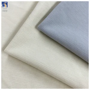 Y-203 290G High Quality Wrinkle Free 100% Polyester Linen Look Slub Canvas Fabric 160cm for Pants and Jackets - 100%...