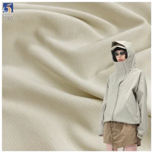 Y-203 290G High Quality Wrinkle Free 100% Polyester Linen Look Slub Canvas Fabric 160cm for Pants and Jackets