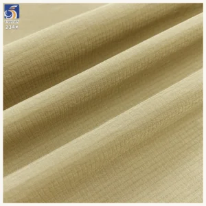 Y-234 Abrasion Resistant 125g Wrinkle Free 3x6mm Plaid Jacquard 100% Polyester Fabric Windbreaker Sports Fabric - 100%...