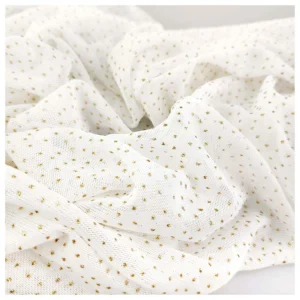 YDM13 4 Way Stretch Glitter Mesh Fabric Soft Sheer Power Net Mesh Fabric With Sparkles - Spandex, Polyester, 100 gsm, 165...