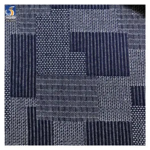 YX100 220g/m² 10oz Camouflage-Style Pattern Washed Denim Fabric Trendy Jacquard Denim Fabric for Blue Jacket and Pants...