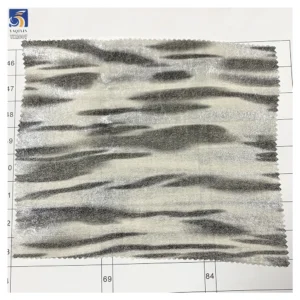 YX1007 105gsm Chiffon Python Pattern Fabric Silver Polyester Hot Stamping Snake Print Fabrics for Bags and Women's Dresses...