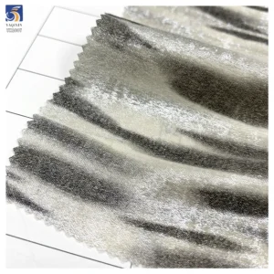 YX1007 105gsm Chiffon Python Pattern Fabric Silver Polyester Hot Stamping Snake Print Fabrics for Bags and Women's Dresses...