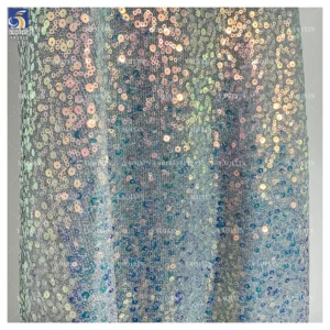YX1011 150gsm Lightweight Lurex Shiny Sequins Mesh Net Fabrics Holographic Transparent Flash Sequin Fabrics Textiles...
