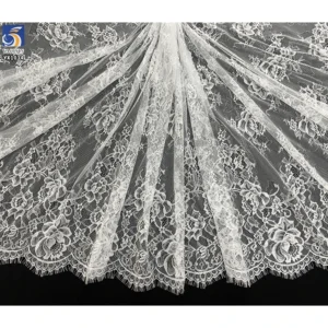YX1034 300CM*150CM Wholesale Polyester Multi-Color Cheap Price Eyelash Lace Fabrics China for Clothing and Home Textiles...