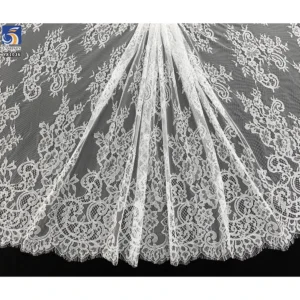 YX1036 2026 New Design New Technology Eyelash Lace Textile Fabrics 300CM*150CM Eyelash Wedding Lace Fabrics Bride's - 100%...