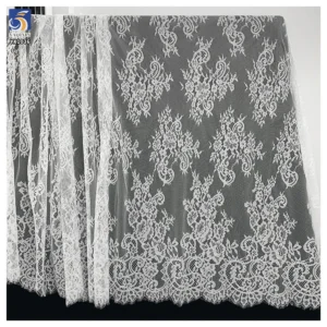 YX1036 2026 New Design New Technology Eyelash Lace Textile Fabrics 300CM*150CM Eyelash Wedding Lace Fabrics Bride's - 100%...