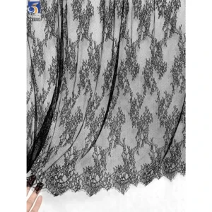 YX1044 Multicolor British French Design Tulle Soft Mesh Eyelash Lace Fabric Chantilly Dress Lace Fabric Custom Pattern...
