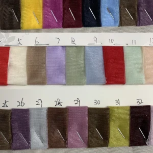 YX1052 160cm Glossy Small Lattice Translucent White Mesh Fabric Tulle Poly Plain Knit Tulle Fabric for Underwear and...