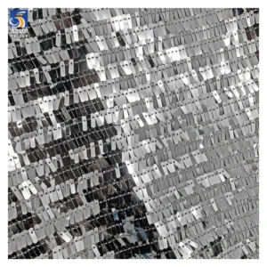 YX1064 3*9mm Size Metallic Glitter Gold Sequins Fabric for Evening Dresses 400gsm Heavy Shiny Sequin Fabric Sales 5 Yards...