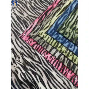 YX1065 200gsm 5mm Sequins Chiffon Zebra Leopard Print Fabric Animal Pattern Printed 2026 New Skirts Sexy Sequins Fabric...