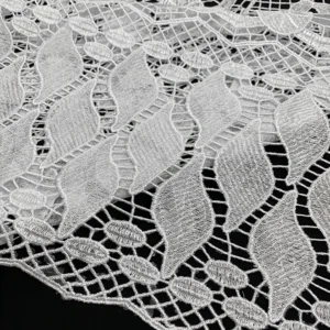 YX1072 New Dress Water-Soluble Lace White Embroidered Fabrics Materials Lace High Quality Africa Beautiful White Lace Fabric...