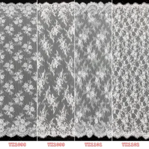YX1099 Popular High Quality 3D Pearls Heavy Beaded Nigerian Lace Fabric 2026 Eyelash Lace Fabrics for White Nigerian Wedding...