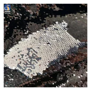 YX1109 5mm Double-Sided Flip-up Sequin Fabric Backdrops for Events Bags Clothing Gold and Silver Sequins Fabric by the Yard...