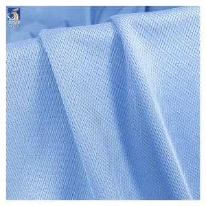 YX1131 180gsm Solid Color Knitted Eye Bird Fabric Stretch Spandex Dry Polyester Poly Bird Eye Mesh Knitted Fabric for...