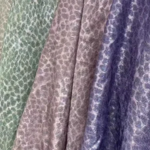 YX1138 120gsm Polyester Hot Stamping Chiffon Leopard Print Fabrics Women's Garments Pattern Small Leopard Print Fabric...