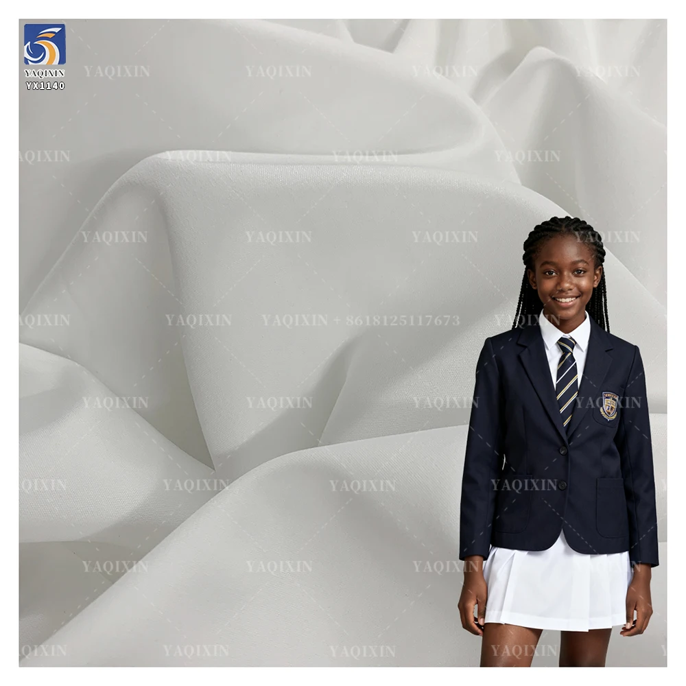 YX1140 170gsm T400 Cool Silk Cotton Woven Twill Polyester Fabric for Trouser African School Uniform Twill Chiffon Fabrics...
