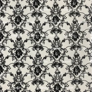 YX1153 High Quality 2026 Four-Way Stretch Spandex Mesh Flock Fabric Custom Patterned Black Flocked Stretch Tulle Mesh Fabric...