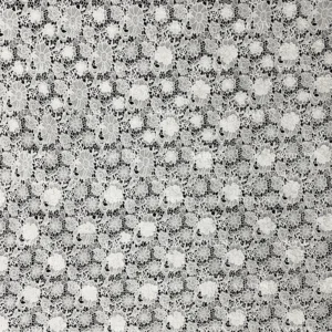 YX1161 2026 Embroidered Lace Fabric Water Soluble 100 Polyester Net 3D Florals Luxury Lace Fabric White for Clothes - 100%...