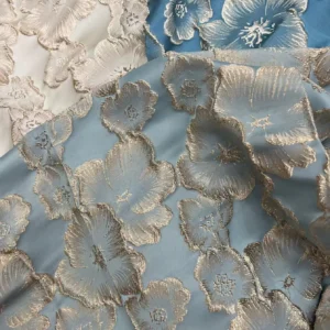 YX1165 High Quality Golden Chinese Brocade Fabrics Flowers Pattern Design Yarn-Dyed Jacquard Brocade Fabric for Garments...