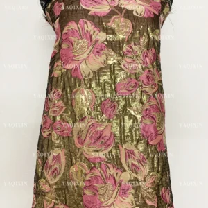 YX1167 New Fabric 2026 Soft 3D Large Flower Brocade Textile Fabrics Woven Polyester African Brocade Jacquard Fabric - 100%...