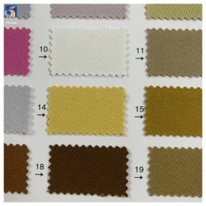 YX1168 Cheap 280gsm 100% Polyester Woven Khaki Twill Fabric for Pants Shirts Overalls Dresses Poly Coarse Twill Fabrics...