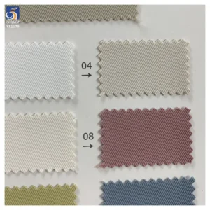 YX1170 Thicken 280gsm 100% Polyester 3/3 Twill Washed Fabric 1 Meter Plain Dyed Polyester Twill Trench Coat Dress Fabric...