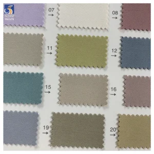 YX1170 Thicken 280gsm 100% Polyester 3/3 Twill Washed Fabric 1 Meter Plain Dyed Polyester Twill Trench Coat Dress Fabric...