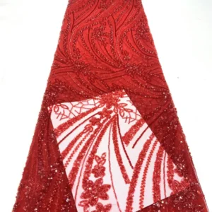 YX1173-1 200gsm Cheap Knitted Embroidery Africa Sequin Lace Fabric Decorated With Sequins Mint Green Lace Fabric 1 Yard OEM...