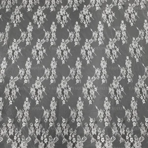 YX1206 Cheap and High Quality Latest Mesh Eyelash Lace Fabric Milky White Flower Embroidery German Wedding Dress Lace Fabric...