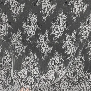 YX1208 RTS Free Sample Custom-Made Multi-Color Eyelash Lace Fabric 10 Pieces French Wedding Dress With Romantic Lace Fabric...