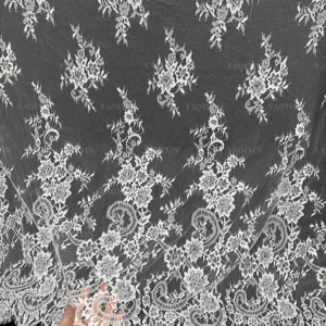 YX1209 300*150CM Manufacturer Chinese Eyelash Lace Fabric European Style Beautiful French Bride Tulle Lace Fabric Soft...