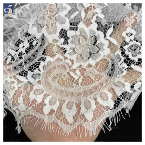 YX1209 300*150CM Manufacturer Chinese Eyelash Lace Fabric European Style Beautiful French Bride Tulle Lace Fabric Soft...