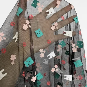 YX1223 2026 Skirt Digital Art Printed Fabrics Custom Children's Cartoon Patterns Offset Printed Polyester Tulle Fabric...